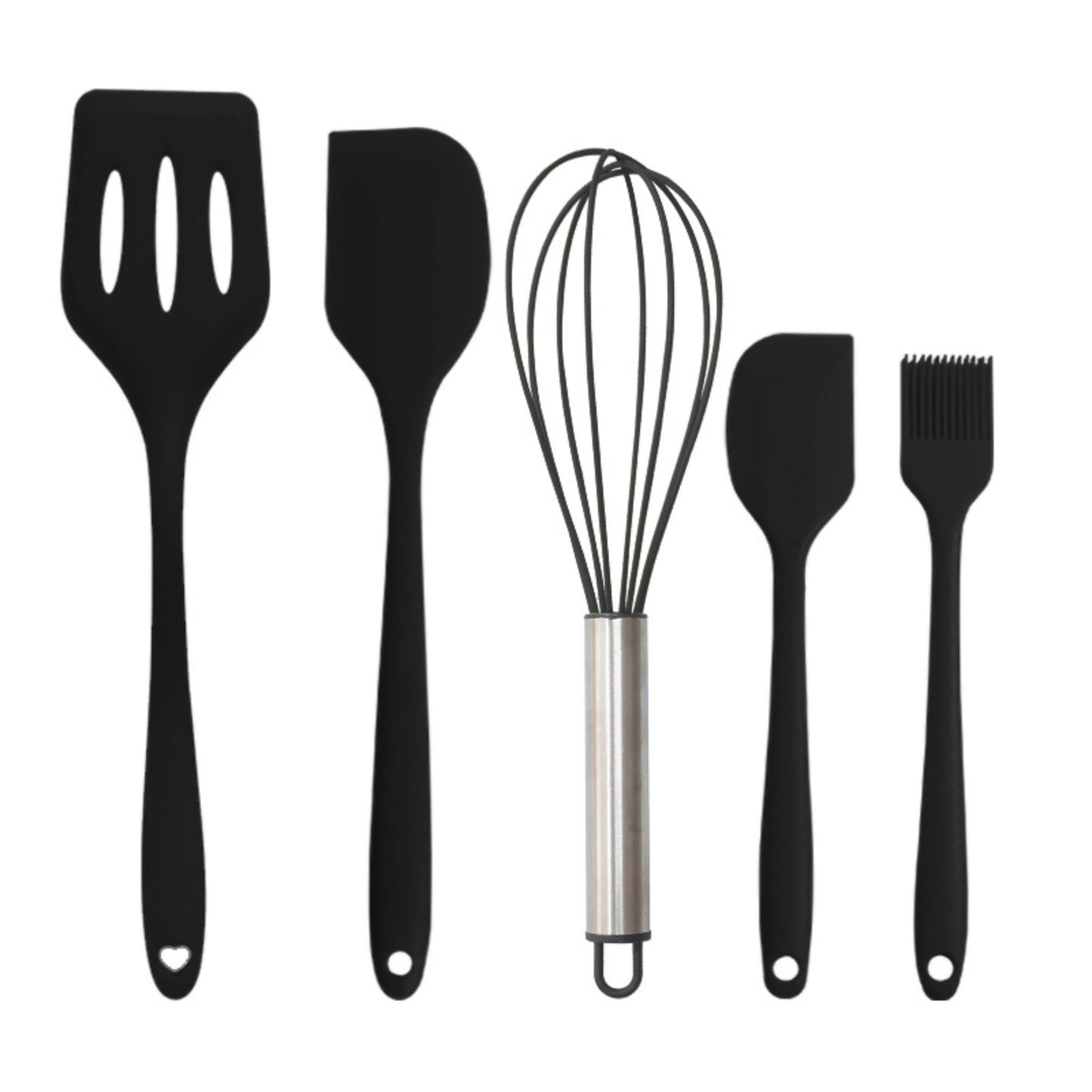 🍳 Set de 5 Espátulas de Silicona — Cocina Fácil, Práctica y Sin Complicaciones