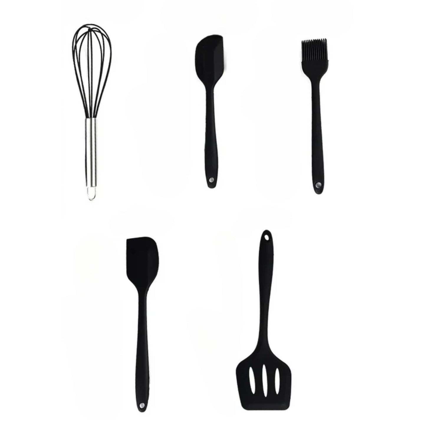 🍳 Set de 5 Espátulas de Silicona — Cocina Fácil, Práctica y Sin Complicaciones