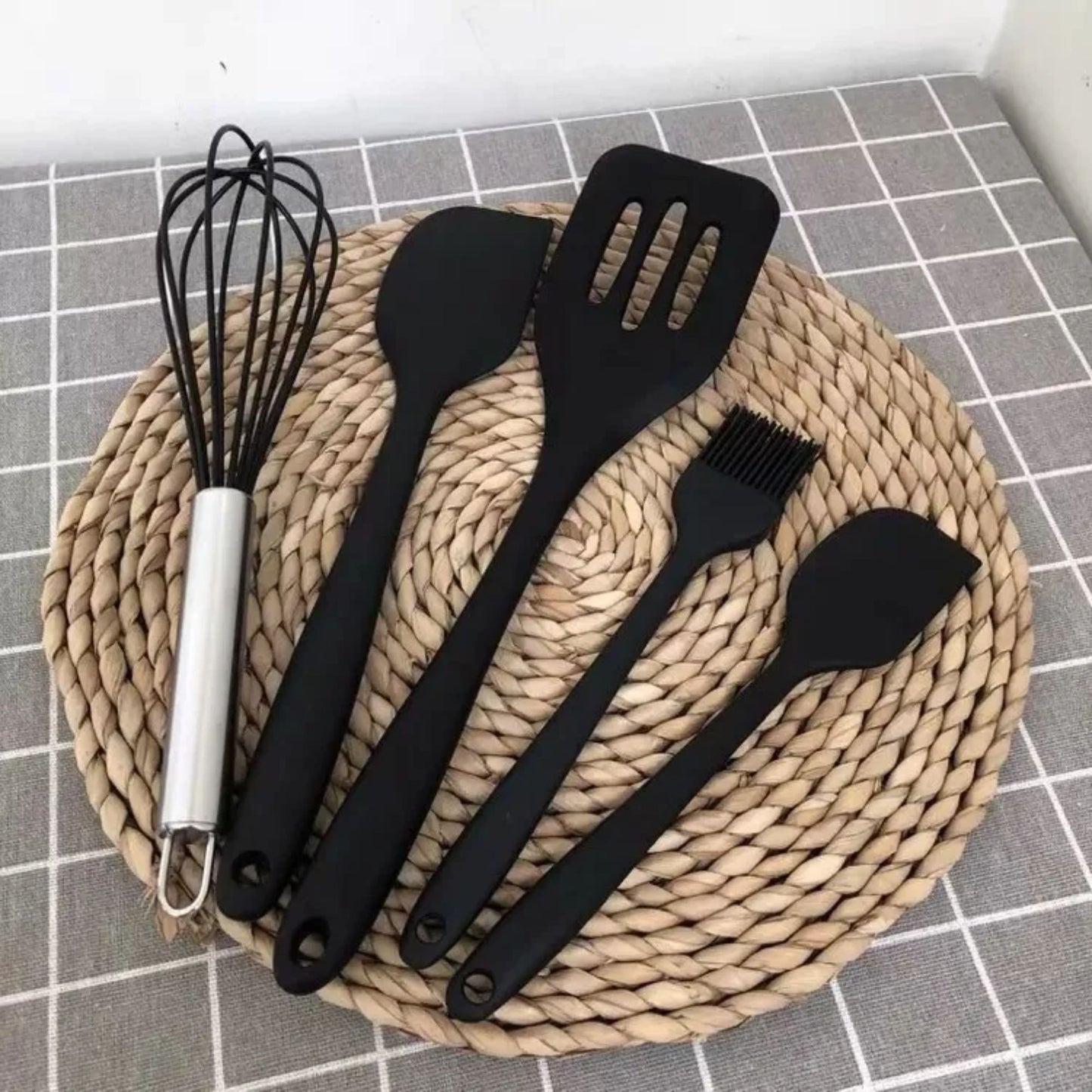 🍳 Set de 5 Espátulas de Silicona — Cocina Fácil, Práctica y Sin Complicaciones